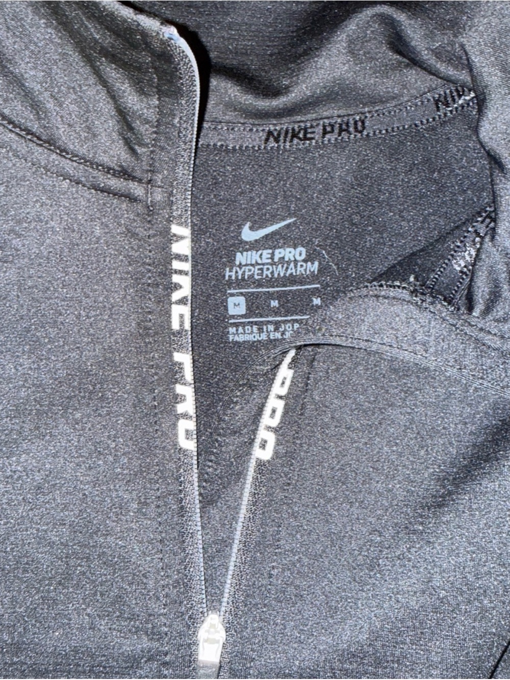 Nike Pro Hyper Warm Long Sleeve Top Med View 3